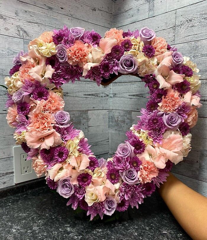 Eternal Rest Heart Wreath