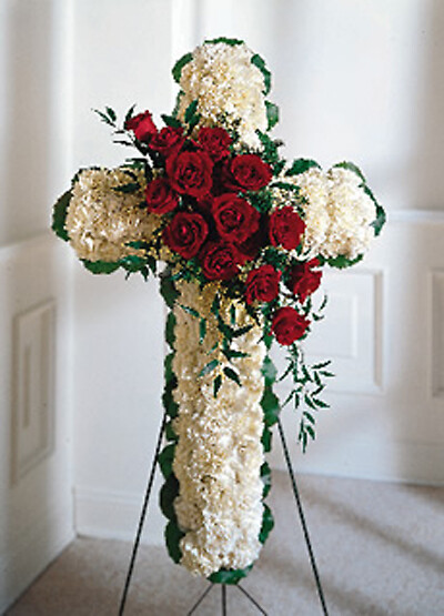 The Floral Cross Easel